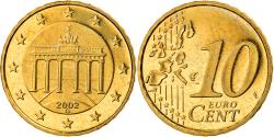 World Coins - GERMANY - FEDERAL REPUBLIC, 10 Euro Cent, 2002, Karlsruhe, , Brass