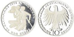 World Coins - Coin, GERMANY - FEDERAL REPUBLIC, Munich Olympics, 10 Mark, 1972, Munich, BE