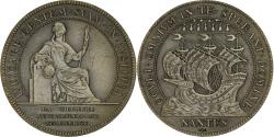World Coins - France, Token, Chambre au Tribunal de Commerce, Nantes, Silver, Flan mat