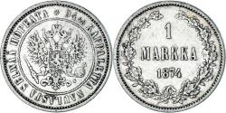 World Coins - Coin, Finland, Alexander II, Markka, 1874, Helsinki, , Silver, KM:3.2