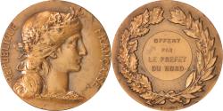 World Coins - France, Medal, French Fifth Republic, Politics, Society, War, Dupuis.D