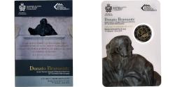 World Coins - San Marino, 2 Euro, Donato Bramante, Coin card.FDC, 2014, Rome, Bi-Metallic
