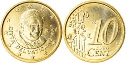 World Coins - VATICAN CITY, 10 Euro Cent, 2007, Rome, BU, , Brass, KM:378
