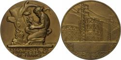World Coins - France, Medal, Électricité de France et gaz de France, Bronze, Dropsy