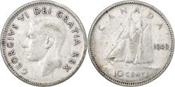 World Coins - Canada, George VI, 10 Cents, 1949, Ottawa, Silver, , KM:34