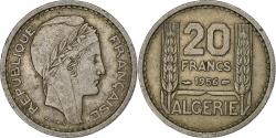 World Coins - Algeria, 20 Francs, 1956, Paris, Copper-nickel, , Lecompte:49, KM:91