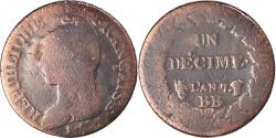 World Coins - Coin, France, Dupré, Decime, AN 7, Strasbourg, flan court, , Bronze
