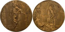 World Coins - France, Medal, Calendrier, Adam et Eve, 1968, Bronze, Corbin,