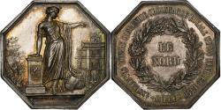 World Coins - France, Token, Assurance contre l'incendie, Lille, 1840, Silver, Lecomte