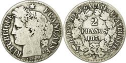 World Coins - Coin, France, Cérès, 2 Francs, 1871, Bordeaux, , Silver, Gadoury:530