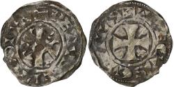 World Coins - County of Troyes, Champagne, Hugues I, Denier, 1089-1125, Troyes, Billon