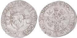 World Coins - Coin, France, Henri II, Douzain aux croissants, 1551, Grenoble,