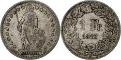 World Coins - Switzerland, Franc, 1912, Bern, Silver,