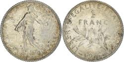 World Coins - Coin, France, Semeuse, Franc, 1916, Paris, , Silver, KM:844.1