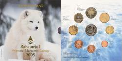 World Coins - Finland, Coffret 1c. à 2€ + jeton, Arctic fox, 2005, Mint of Finland