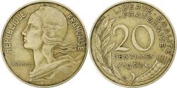 World Coins - France, 20 Centimes, Marianne, 1962, Paris, Aluminum-Bronze, , KM:930