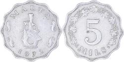 World Coins - Coin, Malta, 5 Mils, 1972