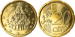 World Coins - San Marino, 20 Euro Cent, 2014, , Brass