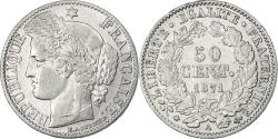 World Coins - Coin, France, Cérès, 50 Centimes, 1871, Paris, , Silver, KM:834.1