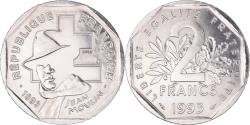 World Coins - Coin, France, Jean Moulin, 2 Francs, 1993, ESSAI, , Nickel, Gadoury:548