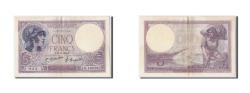 World Coins - Banknote, France, 5 Francs, 5 F 1917-1940 ''Violet'', 1924, 1924-01-21