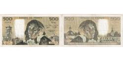 World Coins - France, 500 Francs, Pascal, 1981-01-08, B.134, EF(40-45)