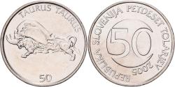 World Coins - Slovenia, 50 Tolarjev, 2005, Kremnica, Copper-nickel, , KM:52