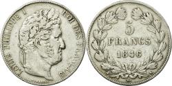 World Coins - Coin, France, Louis-Philippe, 5 Francs, 1846,Bordeaux,,Silver,KM 749.7