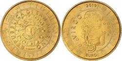 World Coins - San Marino, 5 Euro, Signes du Zodiaque, Vierge, 2019, Rome, , Bronzital