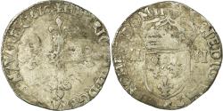 World Coins - Coin, France, Henri IV, 1/4 Ecu, 1610, Angers, , Silver, Sombart:4678