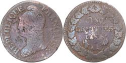 World Coins - Coin, France, Dupré, 5 Centimes, AN 8, Metz, , Copper, Gadoury:126a