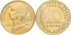 World Coins - Coin, France, Marianne, 10 Centimes, 1978, Paris, série FDC,