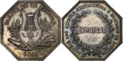 World Coins - France, Token, Musique, Syndicat, SACEM, 1851, Silver,