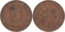 World Coins - Coin, Cyprus, 5 Mils, 1955
