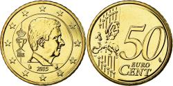 World Coins - Belgium, 50 Euro Cent, 2015, , Brass, KM:New