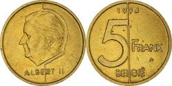 World Coins - Coin, Belgium, Albert II, 5 Francs, 5 Frank, 1994, Brussels,