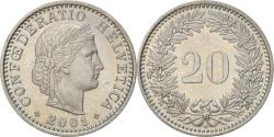 World Coins - Coin, Switzerland, 20 Rappen, 2001, Bern, , Copper-nickel, KM:29a
