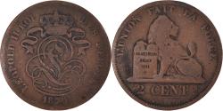 World Coins - Coin, Belgium, Leopold II, 2 Centimes, 1870, , Copper, KM:35.1