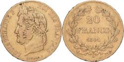 World Coins - France, Louis Philippe I, 20 Francs, 1841, Paris, Gold, , Gadoury:1031