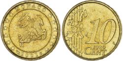 World Coins - Monaco, Rainier III, 10 Euro Cent, 2001, Paris, , Brass, Gadoury:MC175