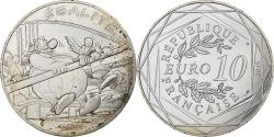 World Coins - France, 10 Euro, Astérix - Égalité, 2015, Monnaie de Paris, Silver,