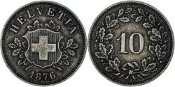 World Coins - Coin, Switzerland, 10 Rappen, 1876