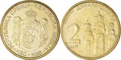 World Coins - Coin, Serbia, 2 Dinara, 2007, , Nickel-brass