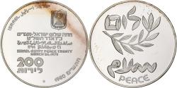 World Coins - Israel, 200 Lirot, 1980, Berne, BU, Silver, , KM:104