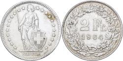 World Coins - Switzerland, 2 Francs, 1964, Bern, Silver, , KM:21