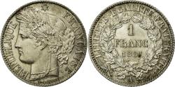 World Coins - Coin, France, Cérès, Franc, 1887, Paris, , Silver, Gadoury:465a