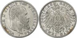 World Coins - German States, WURTTEMBERG, Wilhelm II, 2 Mark, 1902, Freudenstadt, Silver