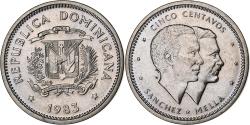 World Coins - Dominican Republic, 5 Centavos, 1983, Dominican Republic Mint, Copper-nickel