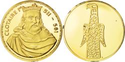 World Coins - France, Medal, Les Rois de France, Clotaire Ier, History, , Vermeil