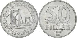 World Coins - Coin, Hungary, 50 Fillér, 1989, Budapest, , Aluminum, KM:574